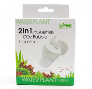 ISTA 2 IN 1 CO2 BUBBLE COUNTER  WITH CHECK VALVE